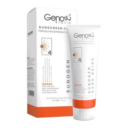 ضد آفتاب رنگ تیره 4 مناسب پوست چرب SPF50 ژنو